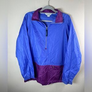 Vintage L.L. Bean 90's women's quarter zip LIGHTWEIGHT windbreaker sz large